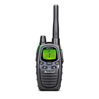 G7 Pro Ricetrasmettitore Walkie Talkie Dual Band PMR446/Lpd - Batterie Ricaricabili + 1 Caricatore Da Muro - (C1090.14) - Midland
