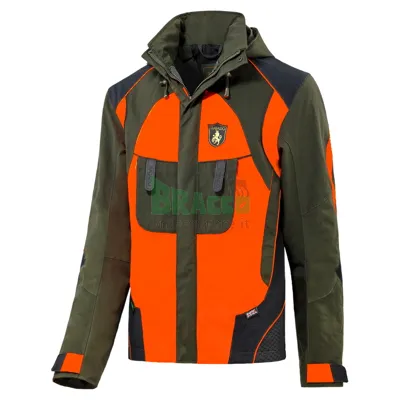 Genesis Evo H.v. Thermo Giacca Da Caccia Impermeabile con Primaloft® - (12100/19300TIT/RS/Prima) (Verde.arancio - L) - Trabaldo