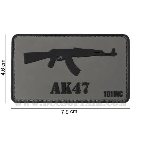 Patch PVC 3D AK-47 con Velcro 101