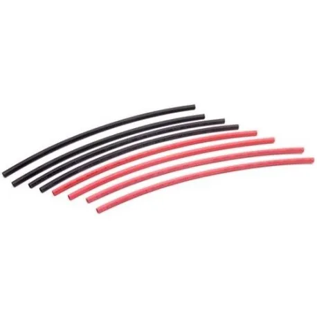 Guaina Termorestringente Da 3mm x 125mm Rossa e · Negro