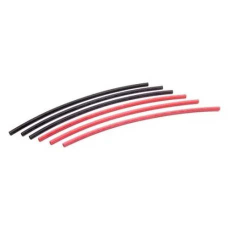 Guaina Termorestringente 4mm x 170mm Rossa e · Negro