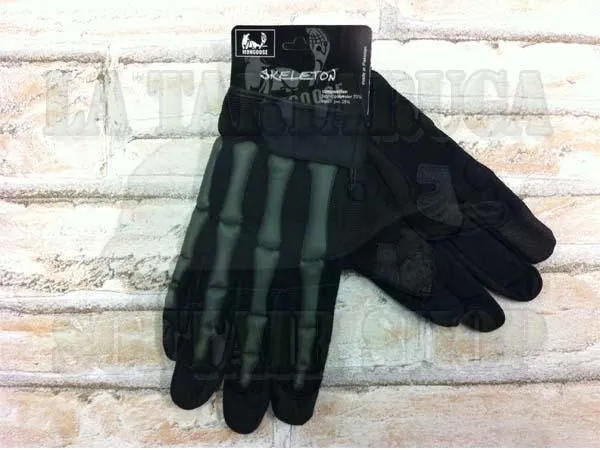 Guanti Skeleton · Negro
