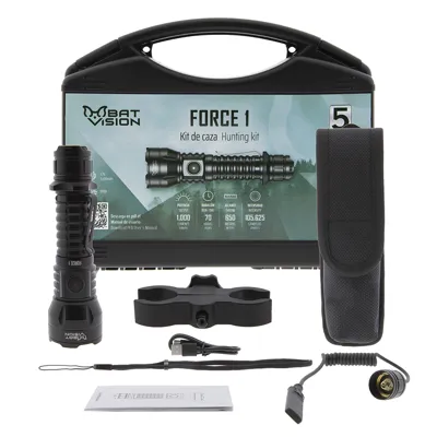 LED FORCE ONE 1.000 Lum con Kit de Caza - B-Vision