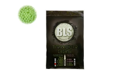 Šratai Trasuojantys 0,28g 1kg Žali - BLS (Taiwan)