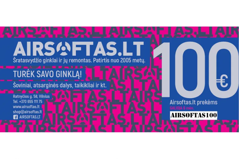 100EUR Dovanų Kuponas