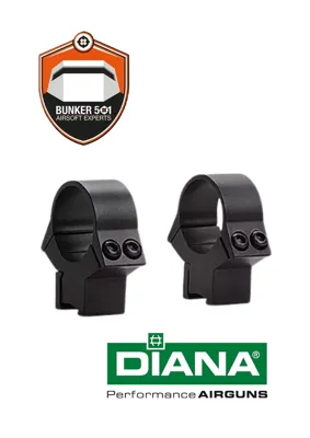 2 Piece 11mm Mount 25.40 mm / 1 Inch - Diana