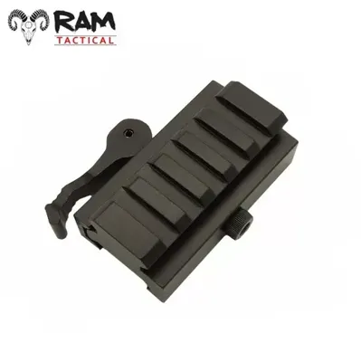 Picatinny Rail Riser 5 Slots Met Quick Release - Ram Tactical