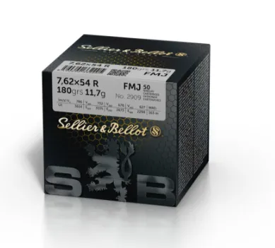 7,62 x 54R | FMJ | 180GRAIN | 50STUKS - Sellier & Bellot