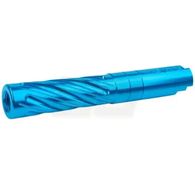 Hi-Capa 4.3 Outer Barrel Type Spiral Storm 6063 Aluminum - Aqua - Dr.Black