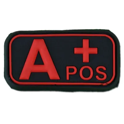 3D Blutgruppenpatch Rot - Bundeswehr Original