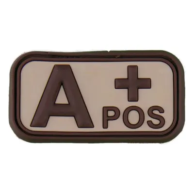 3D Blutgruppenpatch Braun - Bundeswehr Original