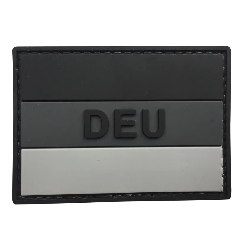 ASMC 3D Patch Deutschland /Weiß · Negro