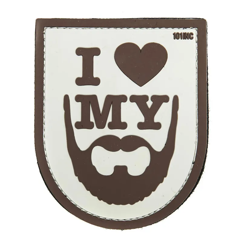 101 Inc 3D Patch I Love My Beard