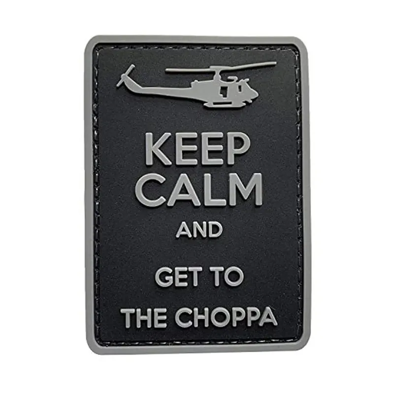 ASMC 3D Patch Keep Calm and Get to the Choppa