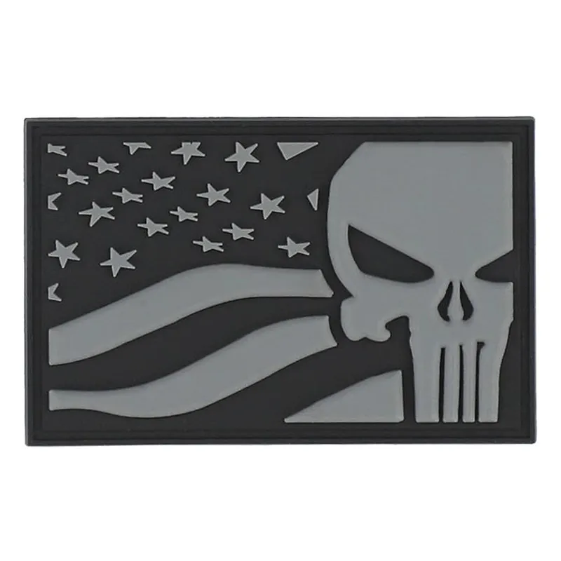 101 Inc 3D Patch PVC Punisher USA Flag