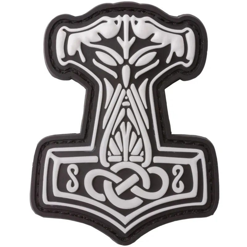 Jackets to go 3D Patch Thors Hammer · Negro