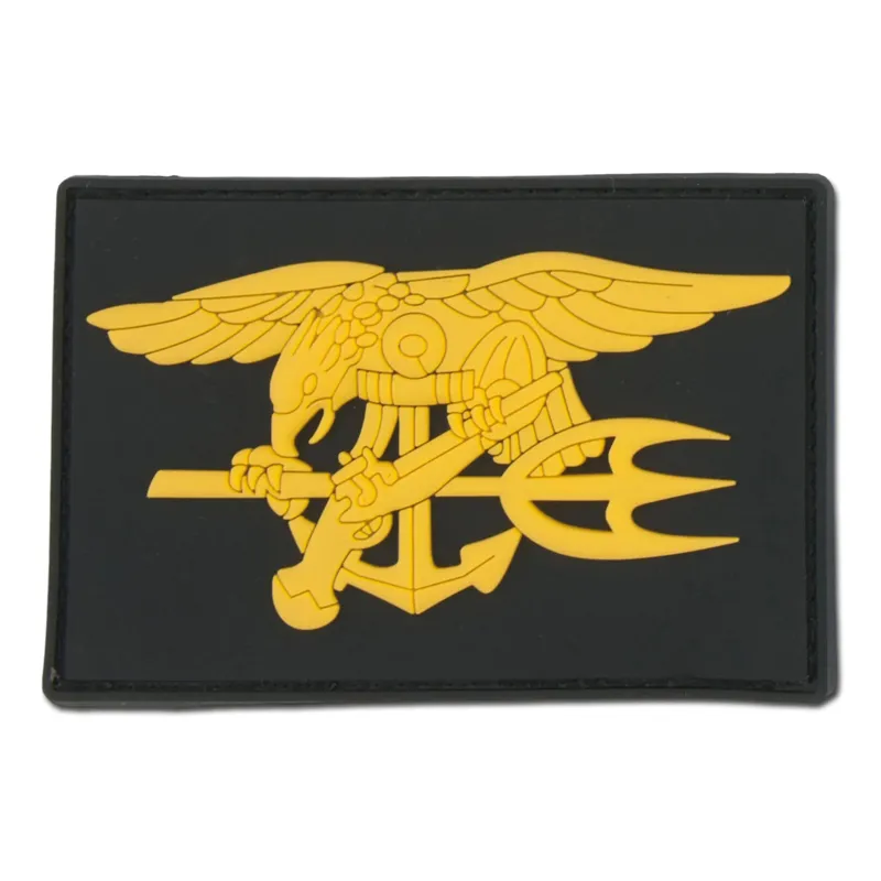 Bundeswehr Original 3D-PATCH Seals Gelb · Negro
