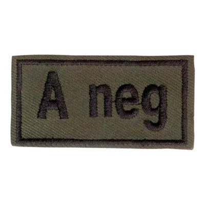 Abzeichen Bloodpatch A Neg - JR Emblem Co