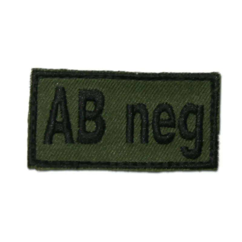 ASMC Abzeichen Bloodpatch AB Neg Klett · Verde / OD
