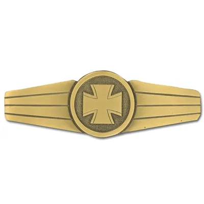 Abzeichen BW Kompaniefeldwebel Metall Bronzefarben - Bundeswehr Neu