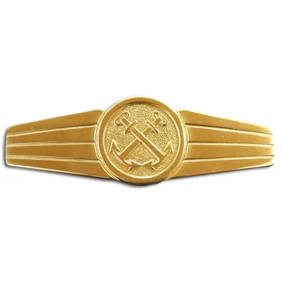 Abzeichen BW Marinedienstpersonal Metall Goldfarben - Bundeswehr Neu