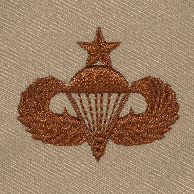 Abzeichen US Senior Parachutist Textil - JR Emblem Co