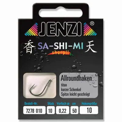 Angelhaken Allround Sa-Shi-Mi 10 Stück - Jenzi