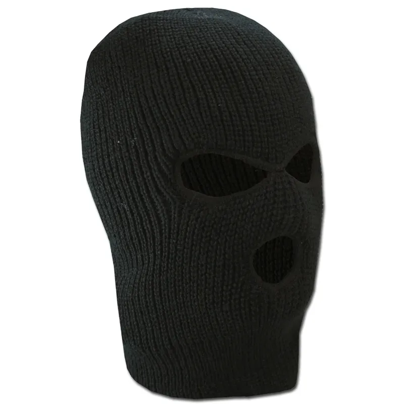 Mil-Tec Balaclava 3-LOCH · Negro