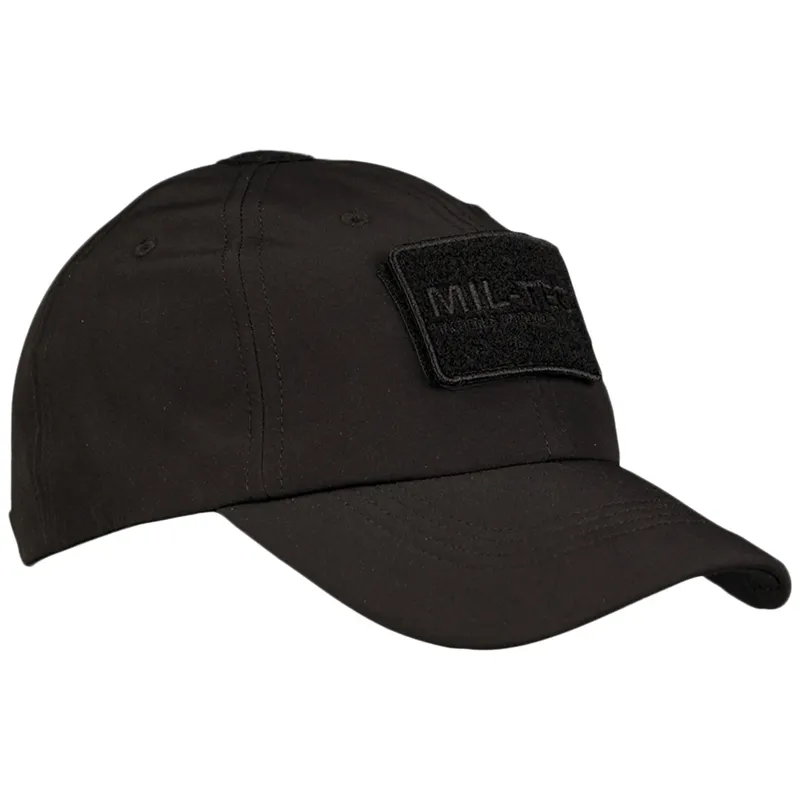 Mil-Tec Baseball Cap Softshell · Negro