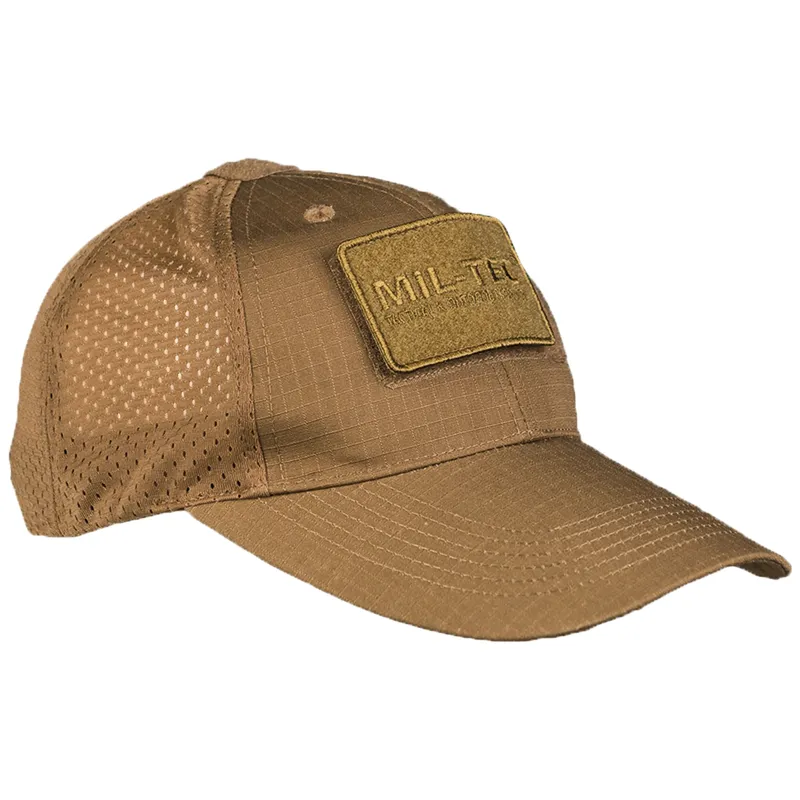 Mil-Tec Baseballcap Mit Netzeinsatz · Coyote