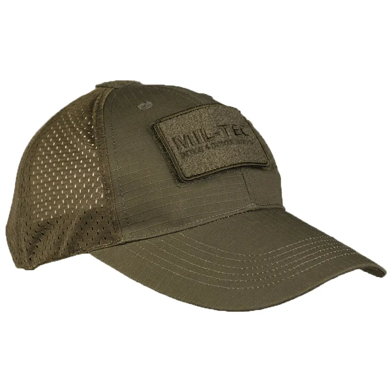 Mil-Tec Baseballcap Mit Netzeinsatz · Verde / OD