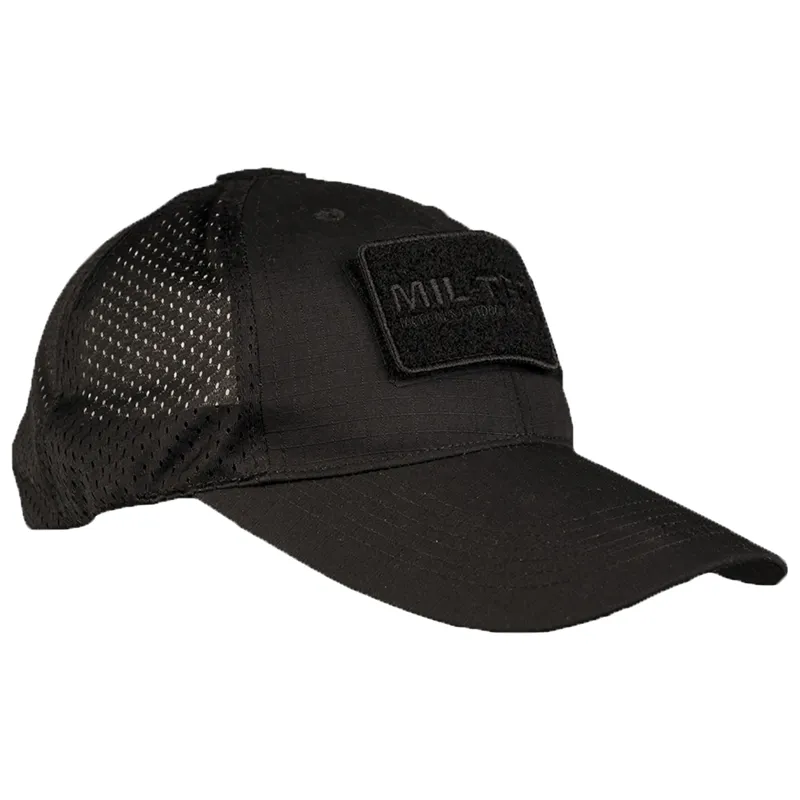 Mil-Tec Baseballcap Mit Netzeinsatz · Negro