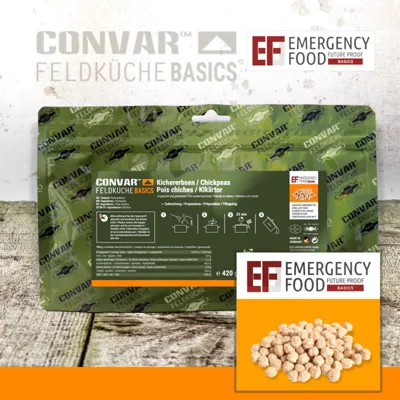 Basics Kichererbsen 420 g - CONVAR Feldküche