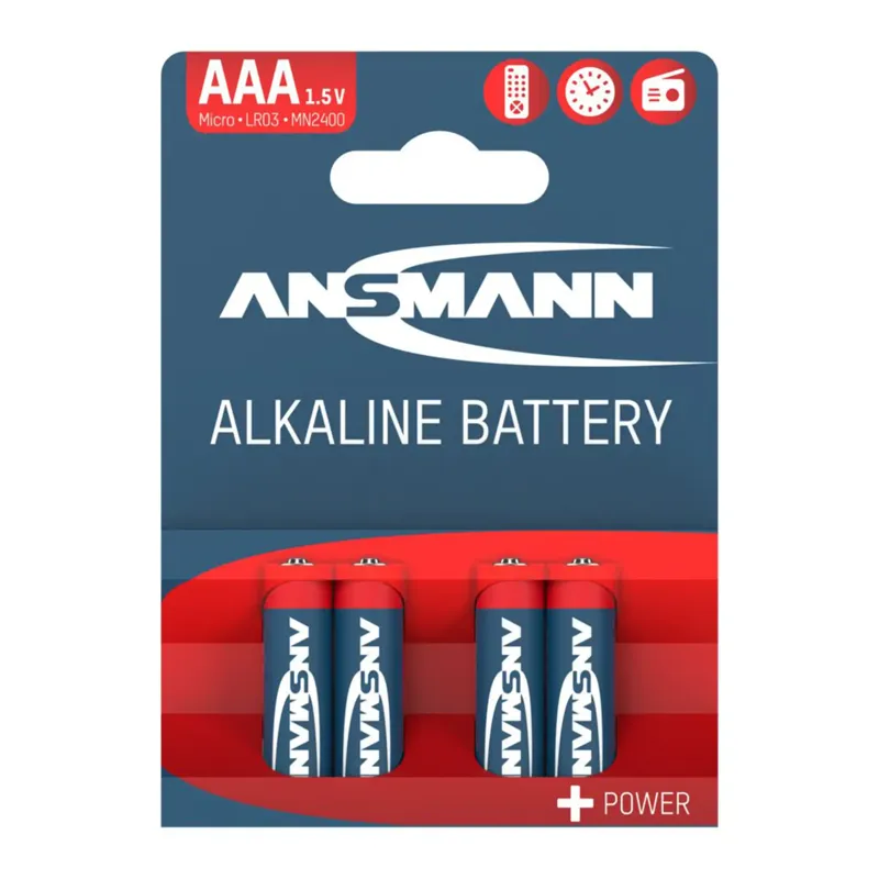 Ansmann Batterie Alkaline Micro AAA LR03 4ER-PACK