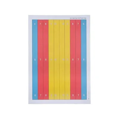 Bogen Ausbildungsscheibe 122 cm Spot Type Linear Practice Target 10 Stück - Krüger
