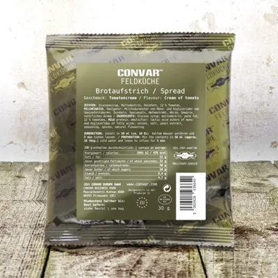 Brotaufstrich Tomatencreme 30 g - CONVAR Feldküche