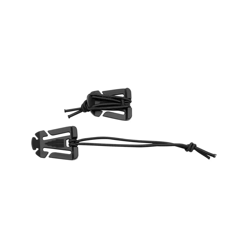 MFH Clip Mit Gummiband MOLLE 2ER Pack · Negro
