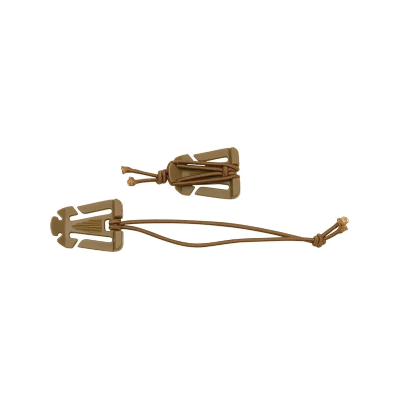 MFH Clip Mit Gummiband MOLLE 2ER Pack · Coyote