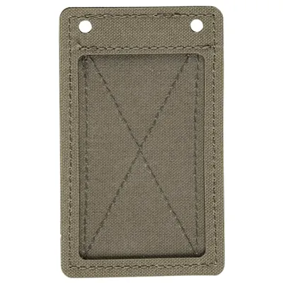 Dienstausweistasche Klettbar Steingrau - MD-Textil