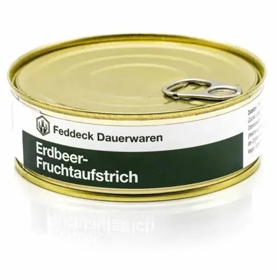 Dosenaufstrich Erdbeere 200 g - Feddeck Dauerwaren