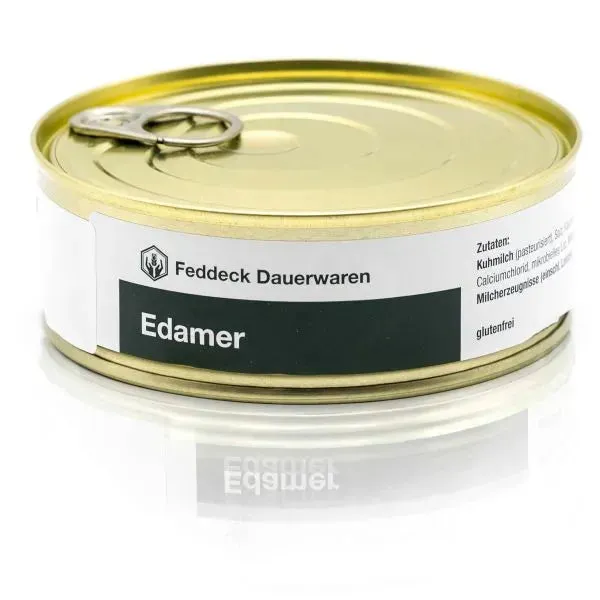Feddeck Dauerwaren Dosenkäse Edamer 200 g