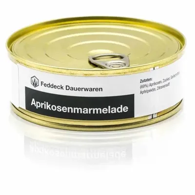 Dosenmarmelade Aprikose 200 g - Feddeck Dauerwaren