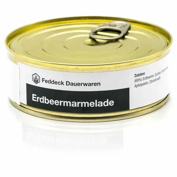 Feddeck Dauerwaren Dosenmarmelade Erdbeere 200 g