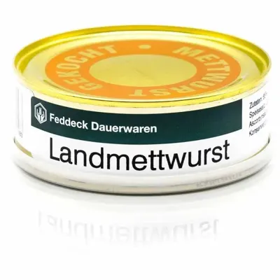 Dosenwurst Landmettwurst 200 g - Feddeck Dauerwaren