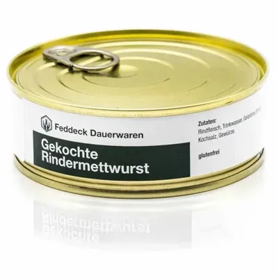 Dosenwurst Landrindermettwurst 200 g - Feddeck Dauerwaren