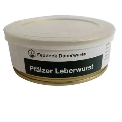 Dosenwurst Pfälzer Leberwurst 200 g - Feddeck Dauerwaren