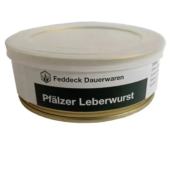 Feddeck Dauerwaren Dosenwurst Pfälzer Leberwurst 200 g