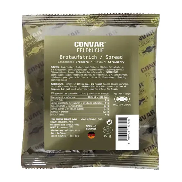 Convar-7 Feldküche Brotaufstrich Erdbeere