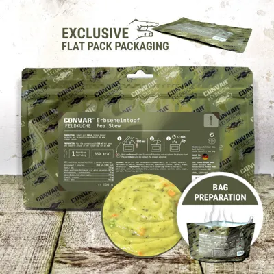 Feldküche Flex Gefriergetrocknet Erbseneintopf - Convar-7