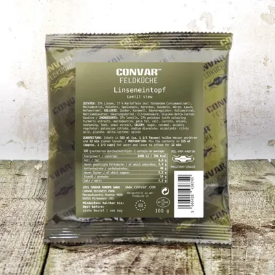 Feldküche Flex Gefriergetrocknet Linseneintopf - Convar-7